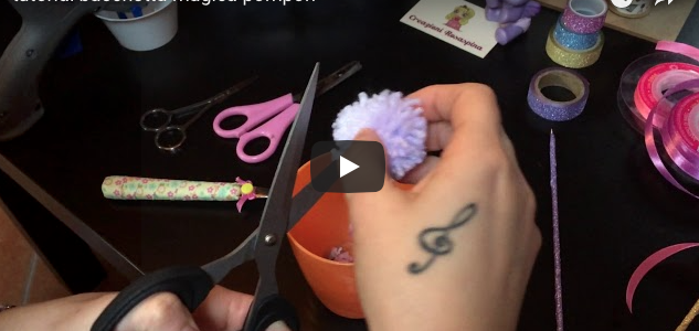 Tutoria bacchetta magica pompon